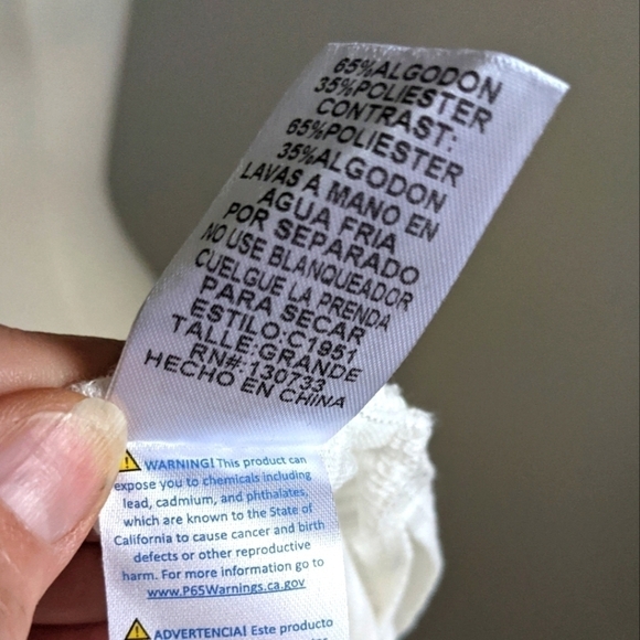 Nwot Umgee Mixed Fabric White Tunic Tee Shirt L - Picture 4 of 13